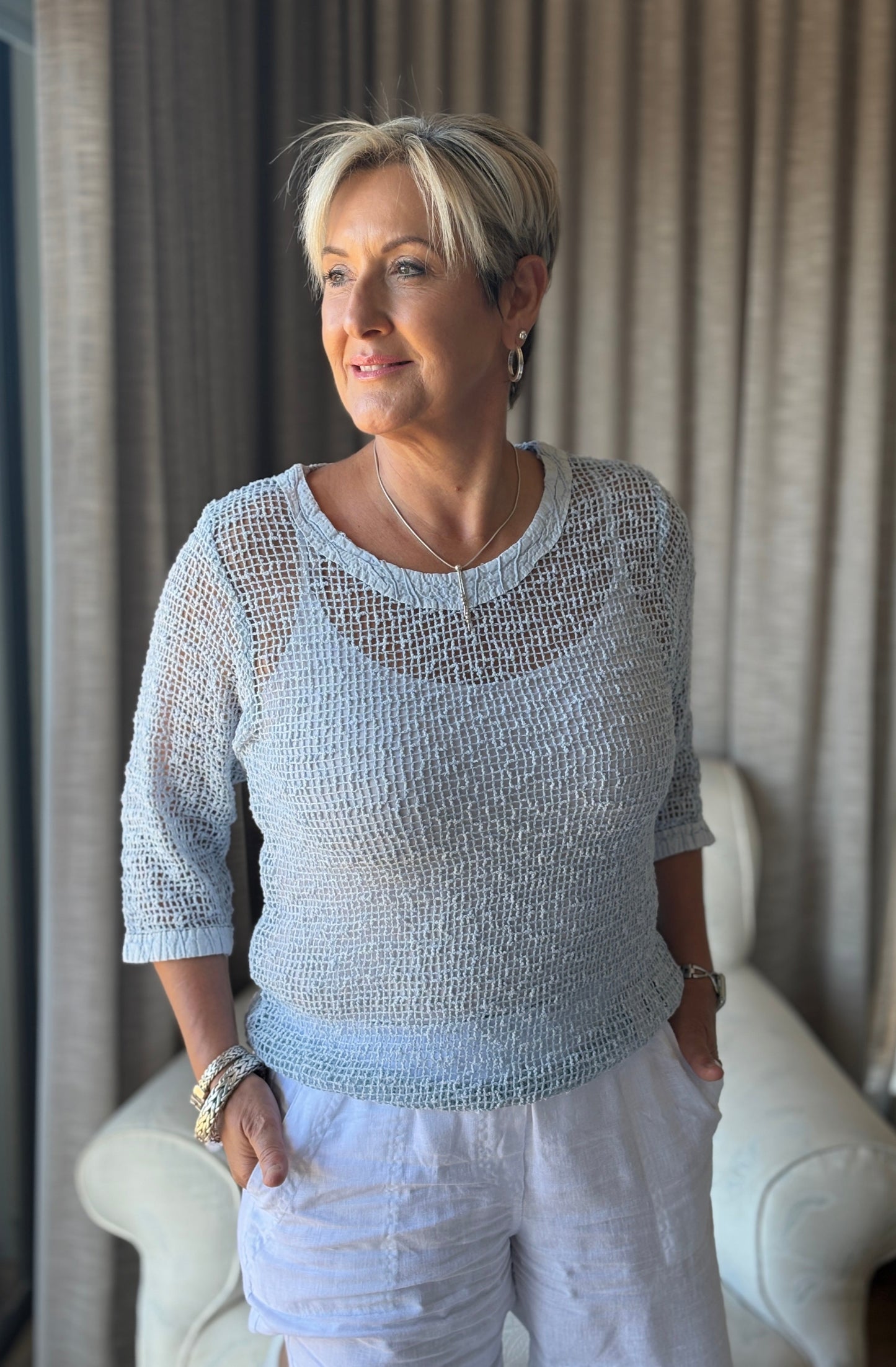 Mila Mesh Top