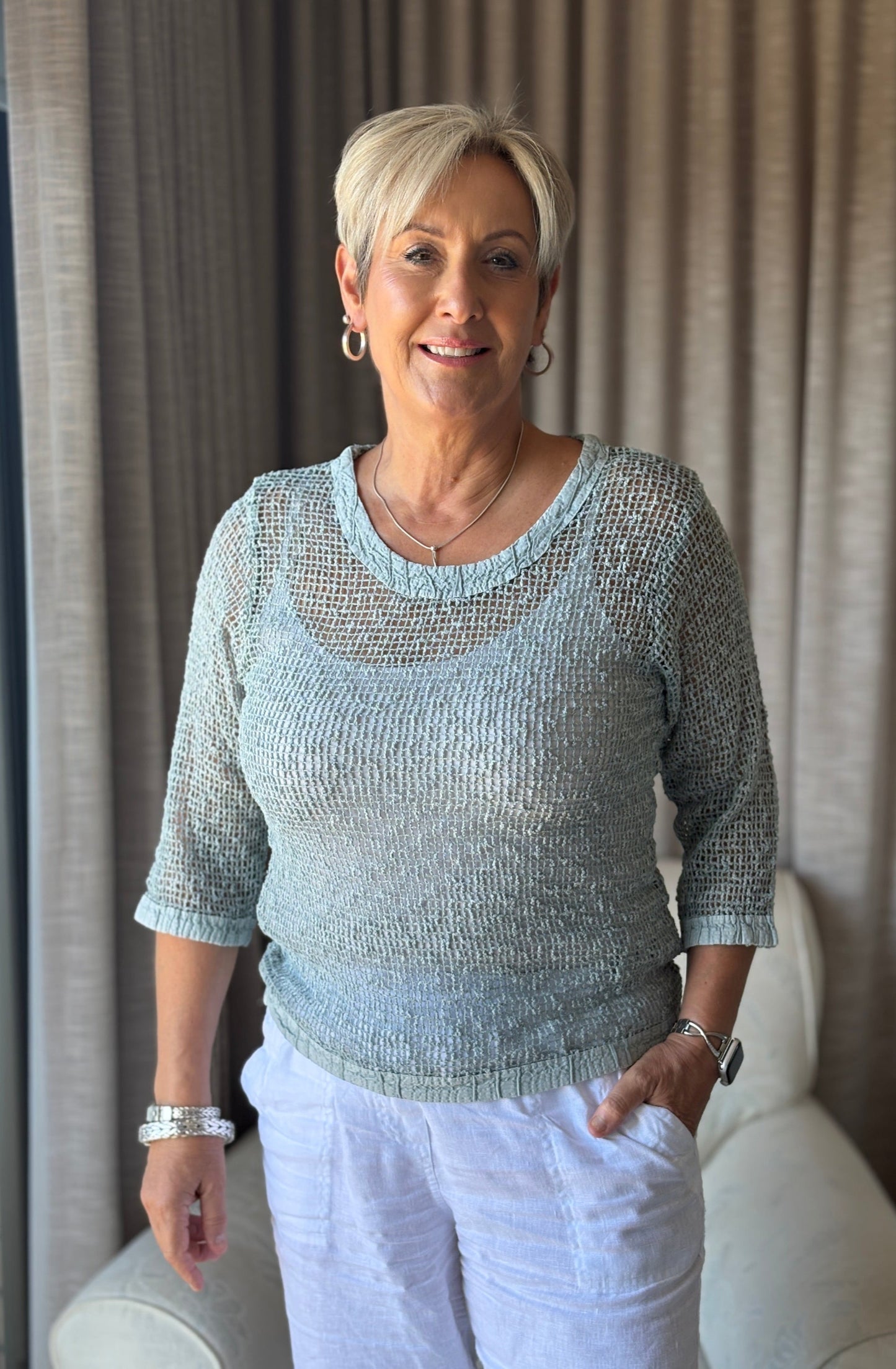 Mila Mesh Top
